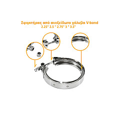 304 V-band σφιγκτήρας ταινίας από ανοξείδωτο χάλυβα 2,25" 2,5" 2,75" 3" 3,5" - EU35-39 - Sellzone.bg 304 V-band σφιγκτήρας ταινίας από ανοξείδωτο χάλυβα 2,25" 2,5" 2,75" 3" 3,5" - EU35-39